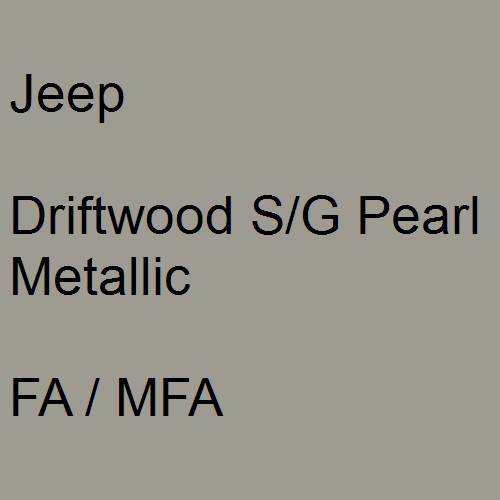 Jeep, Driftwood S/G Pearl Metallic, FA / MFA.